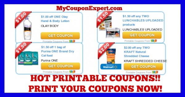 Olay Lunchables Hot New Printable Coupons