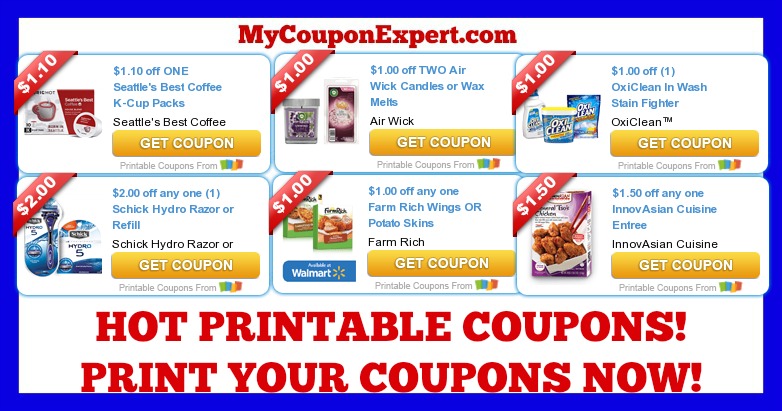 Check These Coupons Out & Print NOW! OxiClean, Clear Care, InnovAsian, Citracal, Farm Rich, Opti-Free, and MORE!