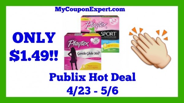 Playtex Tampons Publix Deal