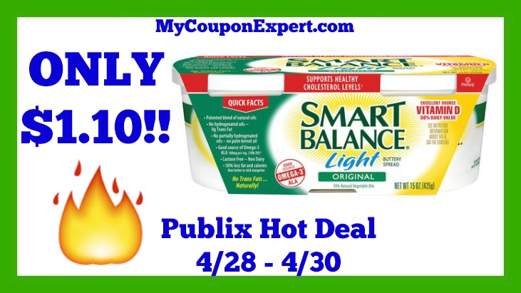 Publix Hot Deal Alert! Smart Balance Products Only $1.10 Until 4/30