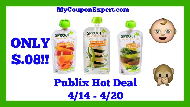 Publix Hot Deal Alert! Sprout Organic Baby Food Only $.08 Until 4/20