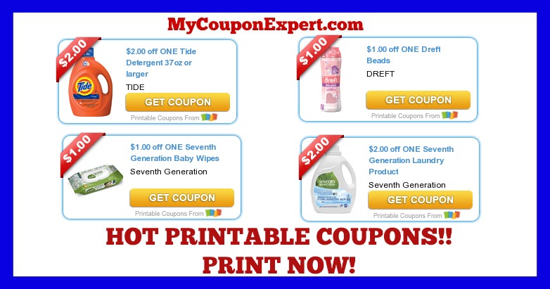 Check These NEW Coupons Out & Print NOW!! Tide, Dreft, Bounce, Downy, All, Irish Spring, and MORE!!