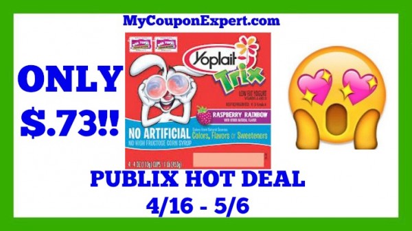 Yoplait Trix or Yoplait Kids Yogurt Publix Deal
