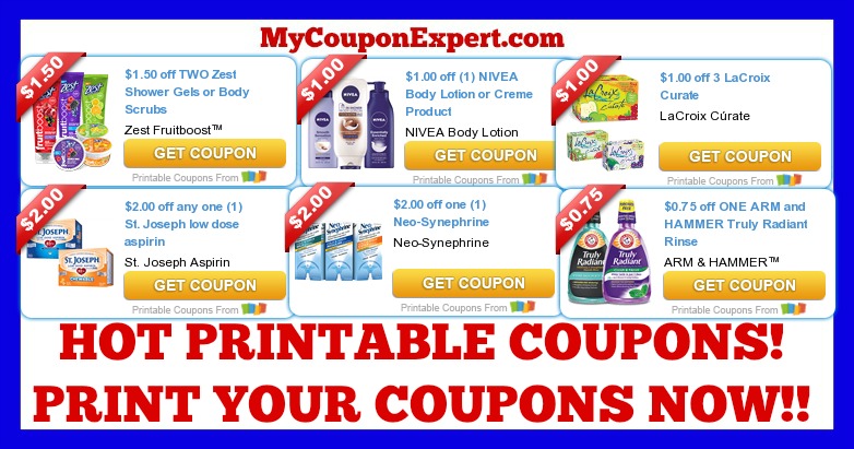 Check This Hot Coupons Out & Print NOW! Zest, Nivea, Old Spice, Excedrin, Tampax, and MORE!!