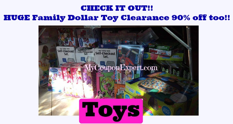 OH BOY!!  90% off TOYS at Family Dollar TOO!!  LOOK!!