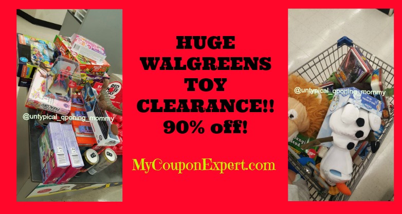HOLD THE BUS!  HUGE Toy Clearance 90% off at Walgreens!!