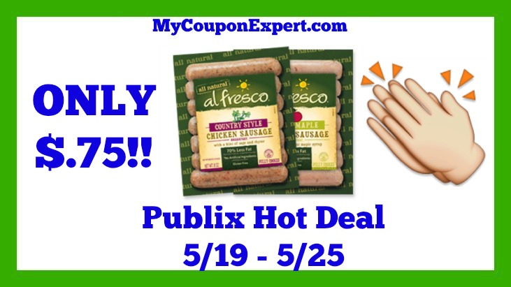 Publix Hot Deal Alert! Al Fresco Breakfast Chicken Sausage Only $.75 Until 5/25