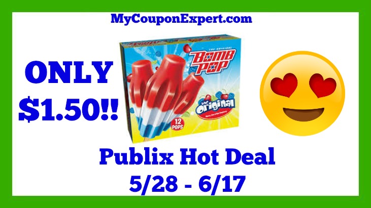 Publix Hot Deal Alert! Bomb Pop 12 ct Only $1.50 Until 6/17
