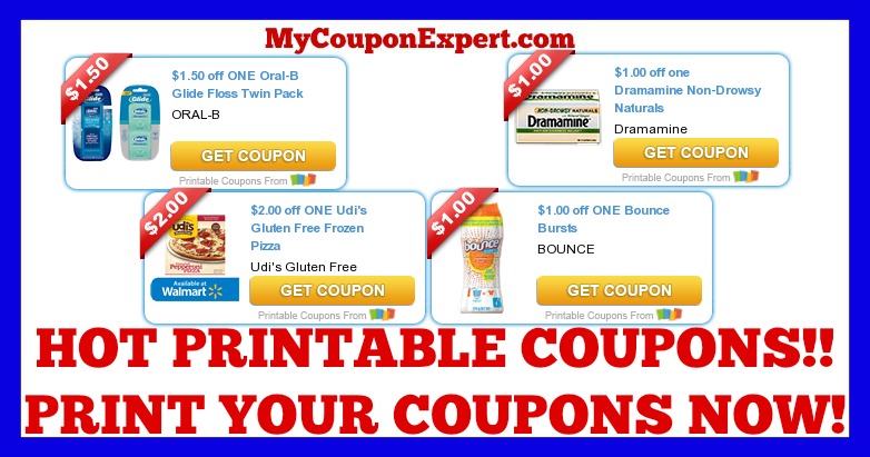 Check These Coupons Out & Print NOW! Bounce, Oral-B, Crest, Udi’s, Silk, Sargento, Zantac, and MORE!