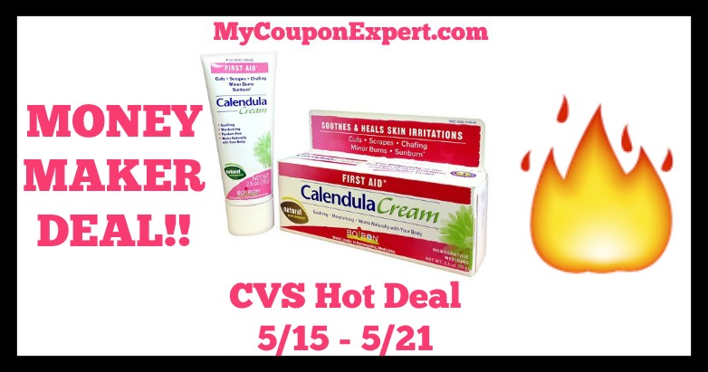 CVS Hot Deal Alert!! OVERAGE on Calendula Cream Starting 5/15