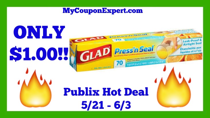 Publix Hot Deal Alert! Glad Press’n Seal Wrap Only $1.00 Until 6/3