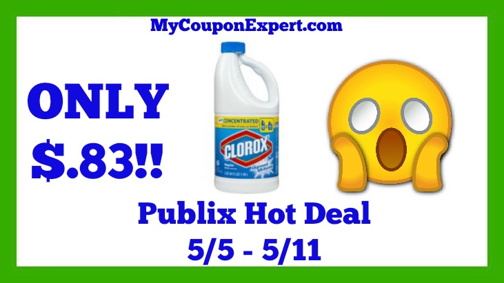 Publix Hot Deal Alert! Clorox Liquid Bleach Only $.83 Starting 5/5