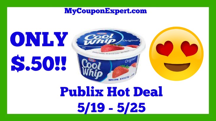 Publix Hot Deal Alert! Cool Whip Whipped Topping Only $.50 Until 5/25