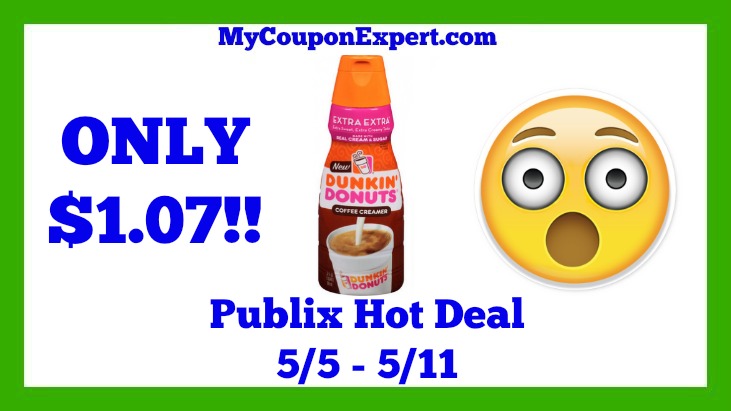 Publix Hot Deal Alert! Dunkin’ Donuts Coffee Creamer Only $1.07 Until 5/11