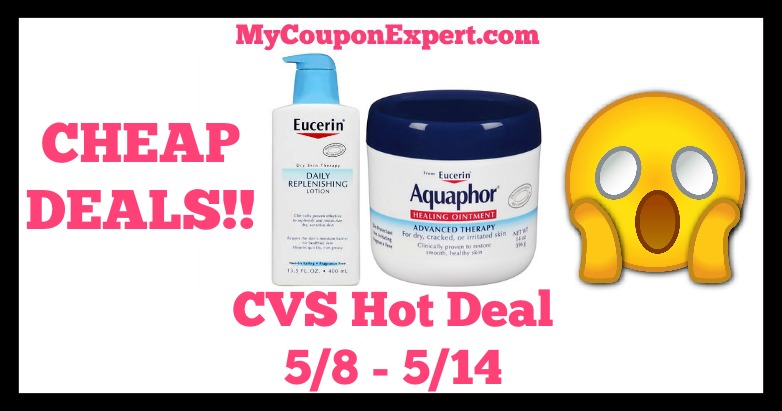 CVS Hot Deal Alert!! CHEAP DEALS on Eucerin or Aquaphor Starting 5/8