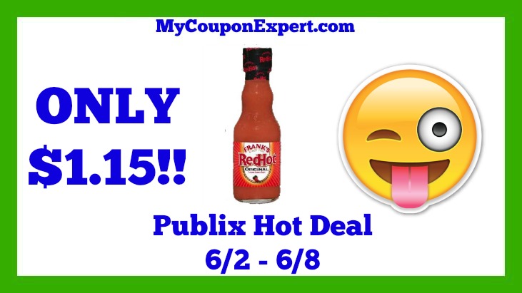 Publix Hot Deal Alert! Frank’s RedHot Sauce or Wings Sauce Only $1.15 Until 6/8