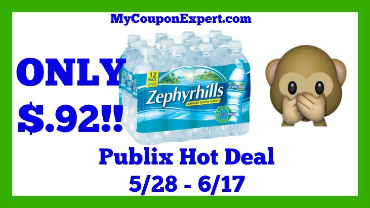 Publix Hot Deal Alert! Zephyrhills Water Only $.92 Until 6/17