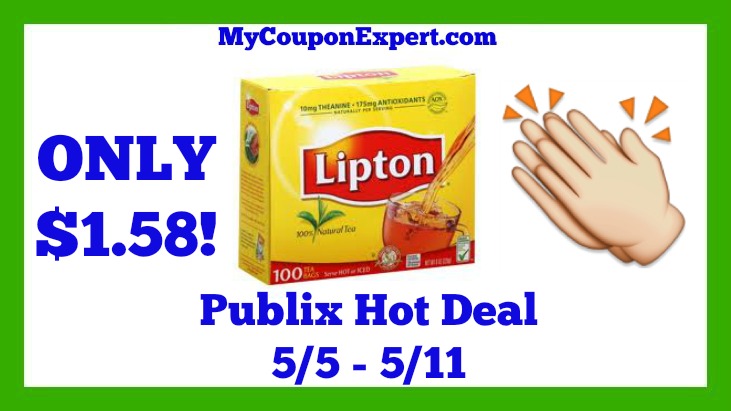 Publix Hot Deal Alert! Lipton Tea Bags Only $1.58 Starting 5/5