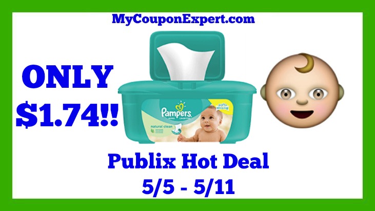 Publix Hot Deal Alert! Pampers Wipes Only $1.74 Until 5/11