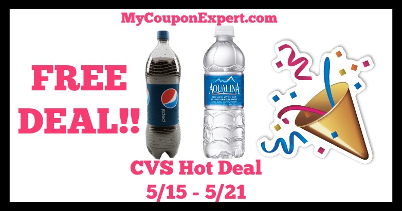 CVS Hot Deal Alert!! FREE Pepsi and Aquafina Starting 5/15
