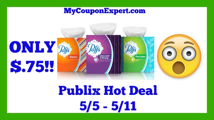 Publix Hot Deal Alert! Puffs Tissues Only $.75 Starting 5/5