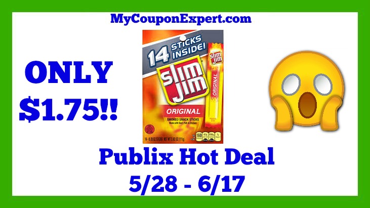 Publix Hot Deal Alert! Slim Jim Box Only $1.75 Until 6/17