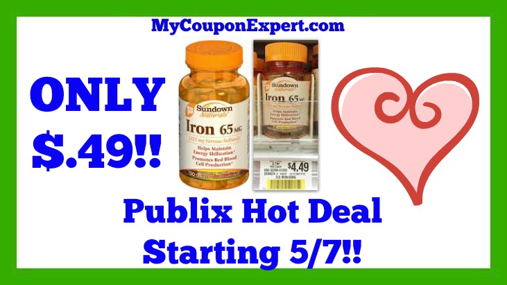 Publix Hot Deal Alert! Sundown Vitamins Only $.49 Until 5/20