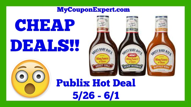 Publix Hot Deal Alert! CHEAP DEALS on Sweet Baby Ray’s Products Until 6/1