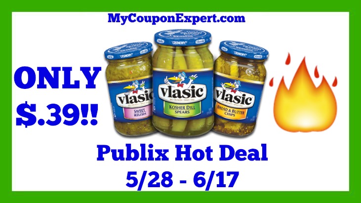Publix Hot Deal Alert! Vlasic Pickles Only $.39 Until 6/17