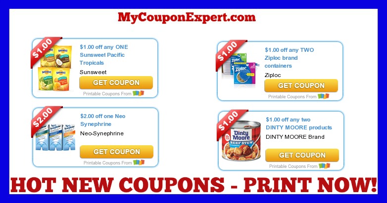 Check These Coupons Out & Print NOW! Sunsweet, Alpo, Bertolli, Ziploc, Hormel, Glade, Bounce, and MORE!