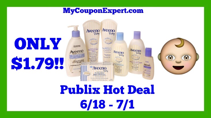 Publix Hot Deal Alert! Aveeno Products Only $1.79 Until 7/1