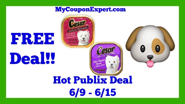 Publix Hot Deal Alert! FREE Cesar Dog Food or Puppy Food Starting 6/9