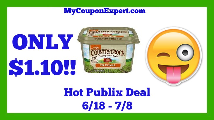 Publix Hot Deal Alert! Country Crock Spread Only $1.10 Until 7/8