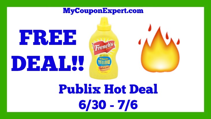Publix Hot Deal Alert! FREE French’s Mustard Until 7/6