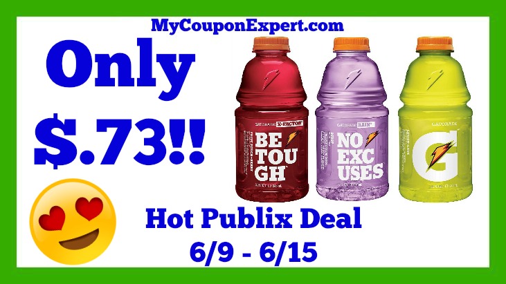 Publix Hot Deal Alert! Gatorade or G2 32 oz Only $.73 Until 6/15