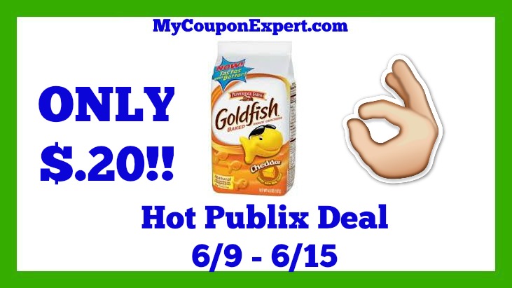 Publix Hot Deal Alert! Goldfish Snack Crackers Products Only $.20 Until 6/15