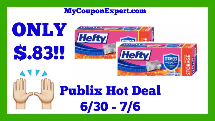 Publix Hot Deal Alert! Hefty Bags Only $.83 Until 7/6