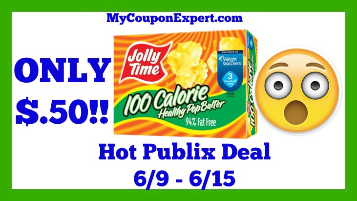 Publix Hot Deal Alert! Jolly Time Microwave Pop Corn Only $.50 Starting 6/9