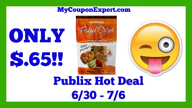 Publix Hot Deal Alert! Pretzel Crisps Only $.65 Until 7/6