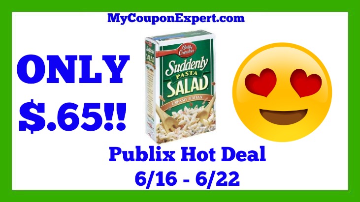 Publix Hot Deal Alert! Suddenly Pasta Salad Only $.65 Starting 6/16