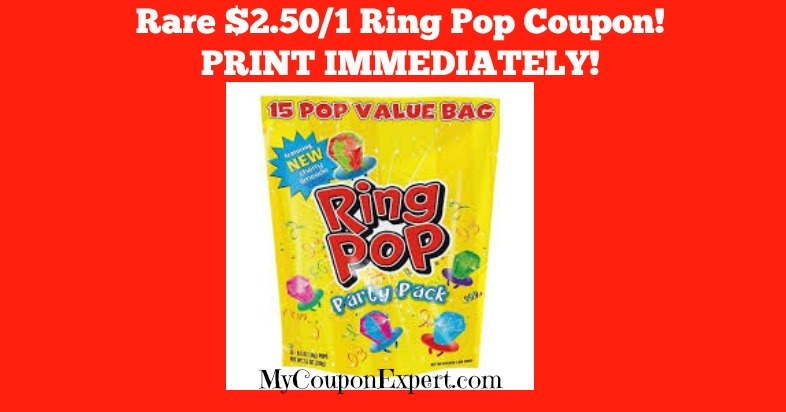 PRINT this HOT $2.50/1 Ring Pop Coupon!!  Hot deal too!!