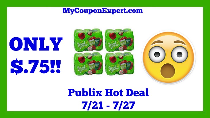 Publix Hot Deal Alert! Good 2 Grow Juice Refills Only $.75 Until 7/27