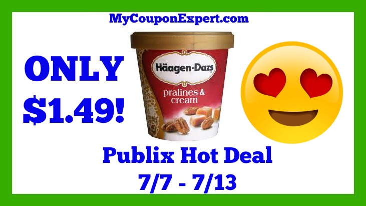 Publix Hot Deal Alert! Haagen-Dazs Ice Cream Only $1.49 Starting 7/7