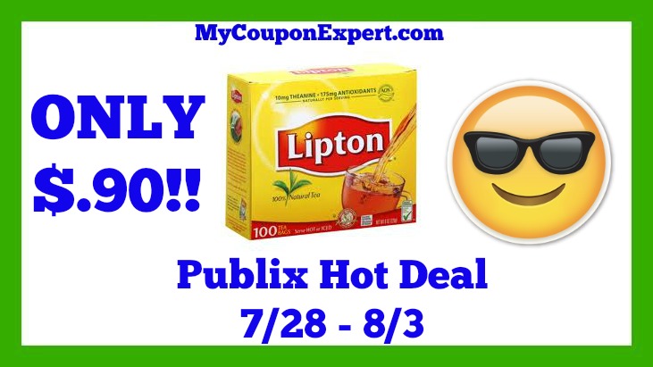 Publix Hot Deal Alert! Lipton Tea Bags Only $.90 Until 8/3