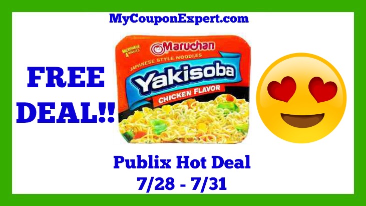 Publix Hot Deal Alert! FREE Maruchan Yakisoba Japanese Noodles Until 7/31