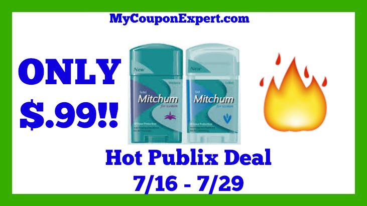 Publix Hot Deal Alert! Mitchum Anti-Perspirant Deodorant Only $.99 Until 7/29