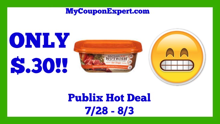 Publix Hot Deal Alert! Rachael Ray Nutrish Food For Dogs Only $.30 Until 8/3