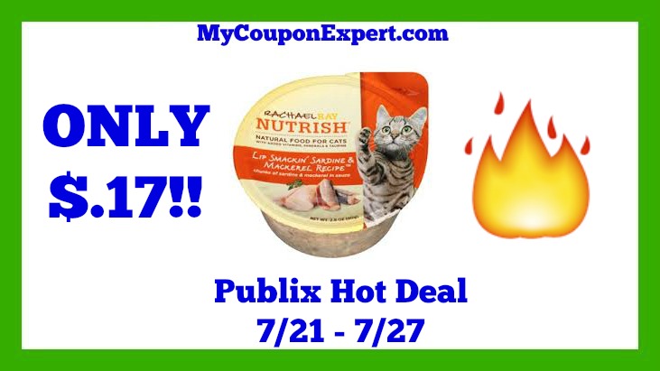 Publix Hot Deal Alert! Rachael Ray Nutrish Cat Food Only $.17 Until 7/27
