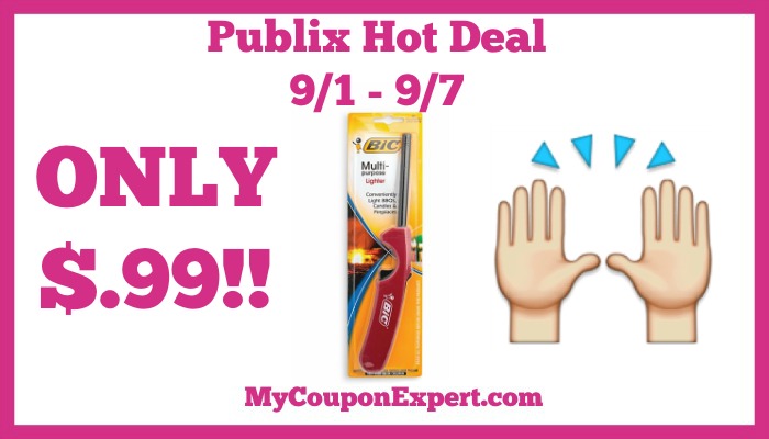 Publix Hot Deal Alert! BIC Multi-Purpose Lighter Only $.99 Until 9/7