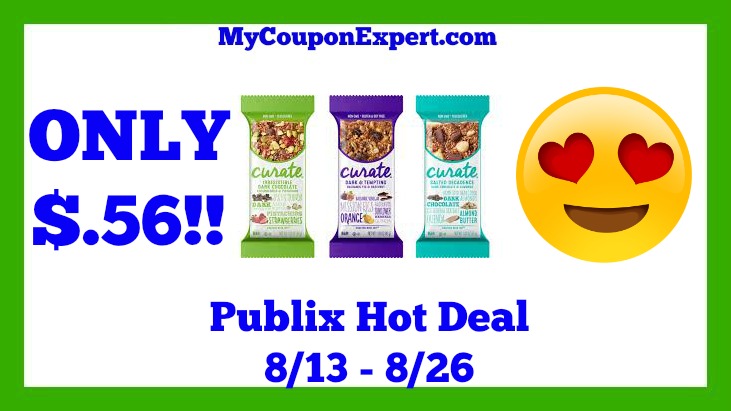 Publix Hot Deal Alert! Curate Bars Only $.56 Starting 8/13